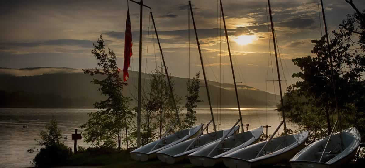 boats on shore